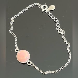 Pink Queen Conch Shell Cabochon Bracelet